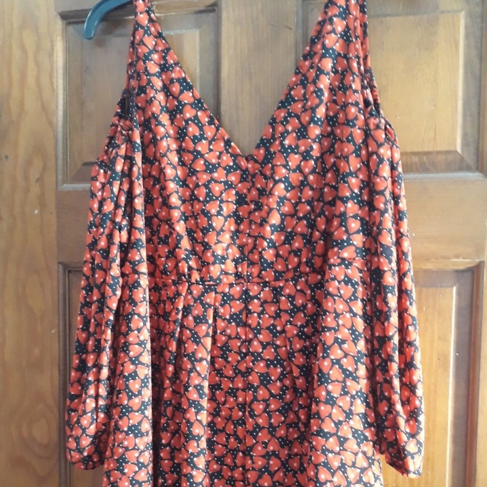 V neck Heart Dress